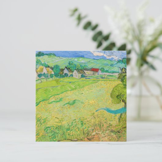 Carte De Remerciements Vincent van Gogh - Vue des Vessenots près d'Auvers (Debout devant)
