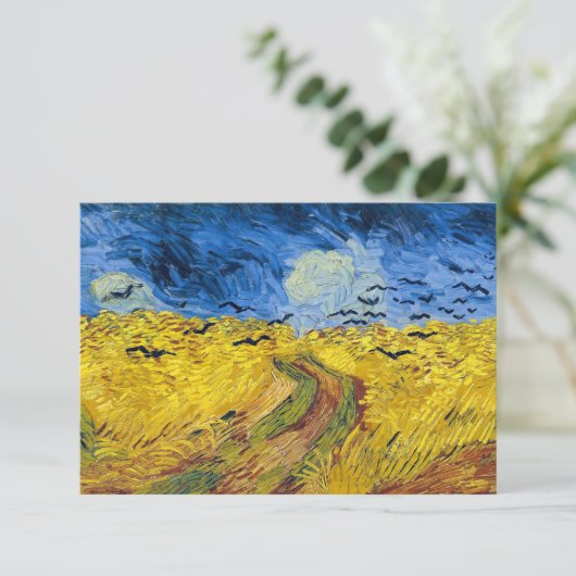 Carte De Remerciements Vincent van Gogh - Wheatfield with Crows (Debout devant)