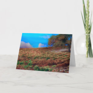 Carte De Remerciements Vineyard / Wine Thank You Card