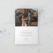 Carte De Remerciements Vins intemporels Monogram Crest Photo Mariage (Intérieur)