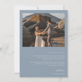 Carte De Remerciements Vins intemporels Monogram Crest Photo Mariage (Dos)