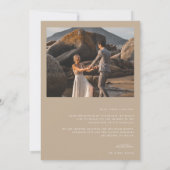 Carte De Remerciements Vins intemporels Monogram Crest Photo Mariage (Dos)