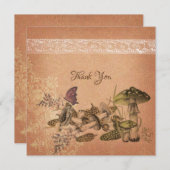 carte de remerciements vintage (Devant / Derrière)