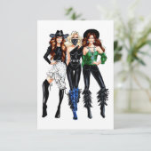 Carte de remerciements Vintage (Debout devant)