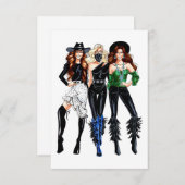 Carte de remerciements Vintage (Devant / Derrière)