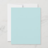 Carte de remerciements vintage Aqua Blue Truck Gra (Dos)