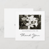 Carte de remerciements Vintage Ballerina Blossoms (Devant / Derrière)