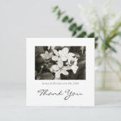 Carte de remerciements Vintage Ballerina Blossoms (Debout devant)