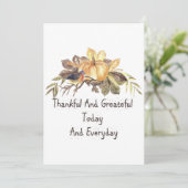 Carte de remerciements Vintage Bon thanksgiving (Debout devant)