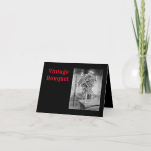 Carte De Remerciements Vintage Bouquet