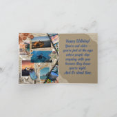 Carte De Remerciements Vintage Collage Birthday Card (Intérieur)