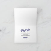 Carte de remerciements Vintage de baseball (Intérieur)