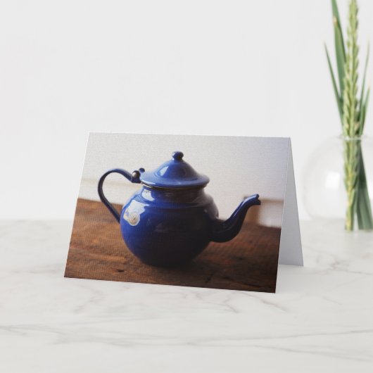 Carte De Remerciements Vintage French Teapot Card (Devant)