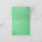 Carte de remerciements vintage JAUNE (Intérieur)