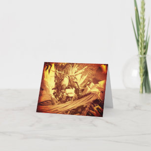 Carte De Remerciements Vintage Look Sepia Indian Corn Fall Note Card