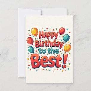 Carte De Remerciements Vintage Motivational Joyeux voeux d'anniversaire