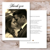 Carte De Remerciements Vintage Photo overlay 