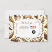 Carte De Remerciements Vintage Rustic Bakery (Devant)