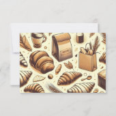 Carte De Remerciements Vintage Rustic Bakery (Dos)