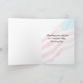 Carte De Remerciements Vintage Vétérans (Intérieur)