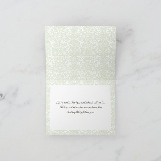 Carte de remerciements vintage White Hydrangea (Intérieur)