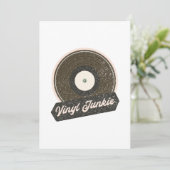 Carte De Remerciements Vinyl Junkie (Debout devant)