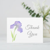 Carte De Remerciements Violet Iris (Debout devant)