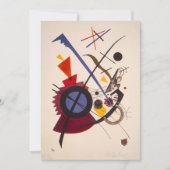 Carte De Remerciements Violet par Wassily Kandinsky (Devant)