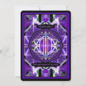 Carte De Remerciements Violet W3 (Devant)
