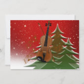 Carte De Remerciements Violon à Noël (Dos)