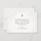 Carte De Remerciements Virgin & Child Ornate Gold Frame Catholic Baptism  (Devant)