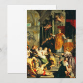 Carte De Remerciements Visions d'Ignace par Peter Paul Rubens (Devant / Derrière)