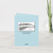 Carte De Remerciements Visite de cabine-Lake-Merci pour l'accueil (Dos)