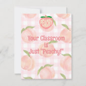 Carte De Remerciements Visite de classe à rétroaction positive principale (Devant)