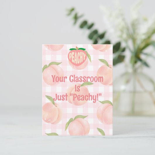 Carte De Remerciements Visite de classe à rétroaction positive principale (Debout devant)