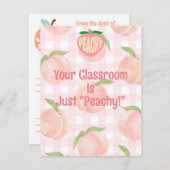 Carte De Remerciements Visite de classe à rétroaction positive principale (Devant / Derrière)