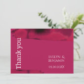 Carte De Remerciements Viva Magenta moderne (Debout devant)