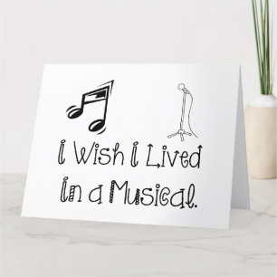 Carte De Remerciements vivre en musique