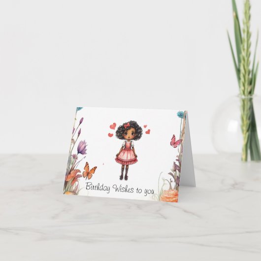 Carte De Remerciements Voeux d'anniversaire (Devant)