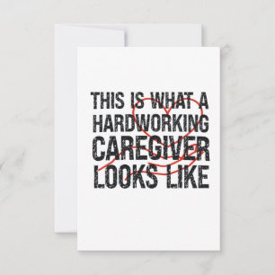 Carte De Remerciements Voici à quoi ressemble un soignant qui travaille d