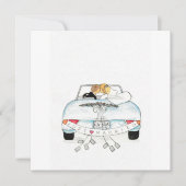 Carte De Remerciements Voiture de Fuite (Devant)