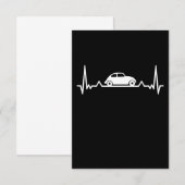 Carte De Remerciements Voitures classiques Heartbeat cadeau automobile (Devant / Derrière)