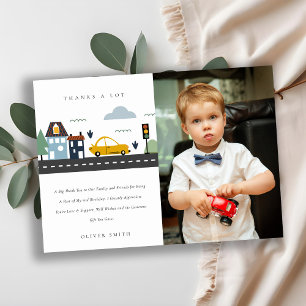 Carte De Remerciements Voitures Urbaines Road Photo N'Importe Quel Âge An