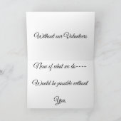 Carte De Remerciements Volontaires (Intérieur)