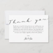 Carte De Remerciements Vos photos et souvenirs mariage de code QR (Devant)