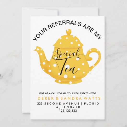 Carte De Remerciements Vos Référentiels Sont Mon "Spécial - Small Busines (Devant)