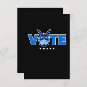 Carte De Remerciements Vote démocrate Donkey 2020 (Devant / Derrière)