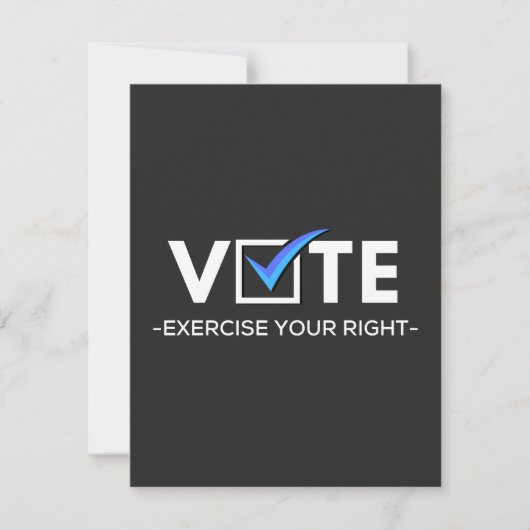 Carte De Remerciements Vote (It Matters) (Devant)