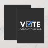 Carte De Remerciements Vote (It Matters) (Devant / Derrière)