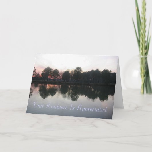 Carte De Remerciements "Votre Gentillesse Est Appréciée" (Devant)